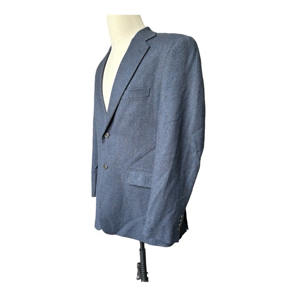 Alan Flusser Wool 2-Button notched lapel Double Vented Blazer Sport Coat | 42 R - Picture 9 of 11